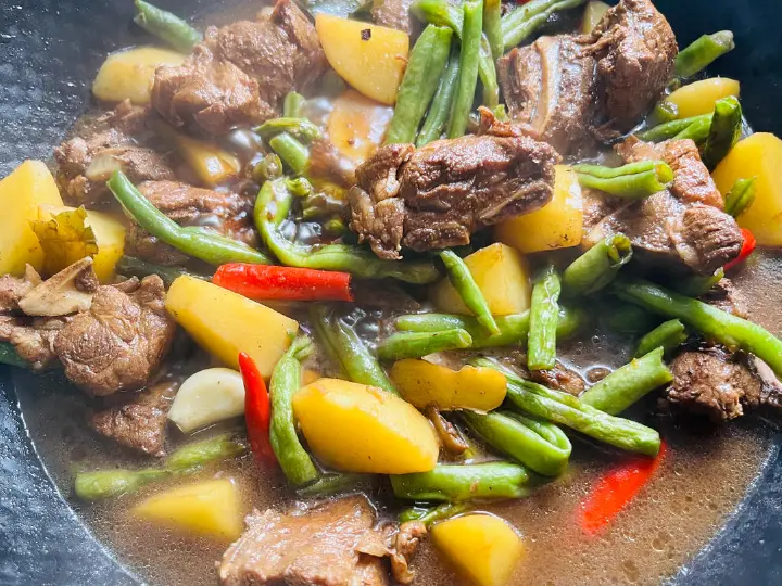 豆角土豆炖排骨 第 10 步