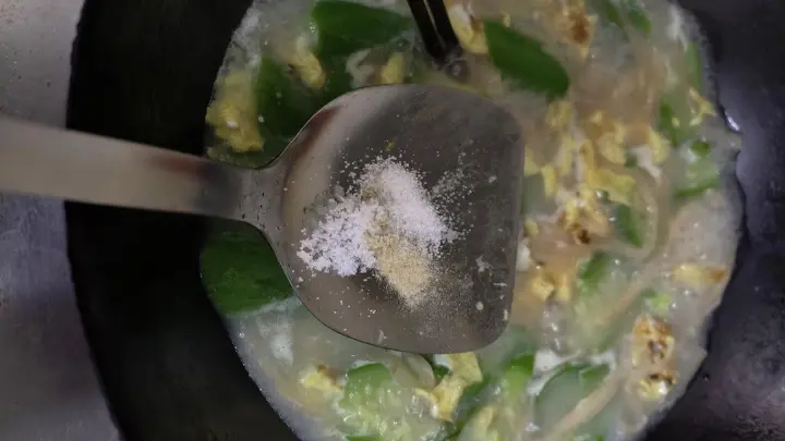 丝瓜茶馓蛋皮汤 第 10 步