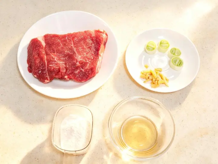 香辣凉拌瘦牛肉 第 1 步