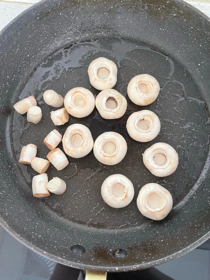 煎口蘑 第 3 步
