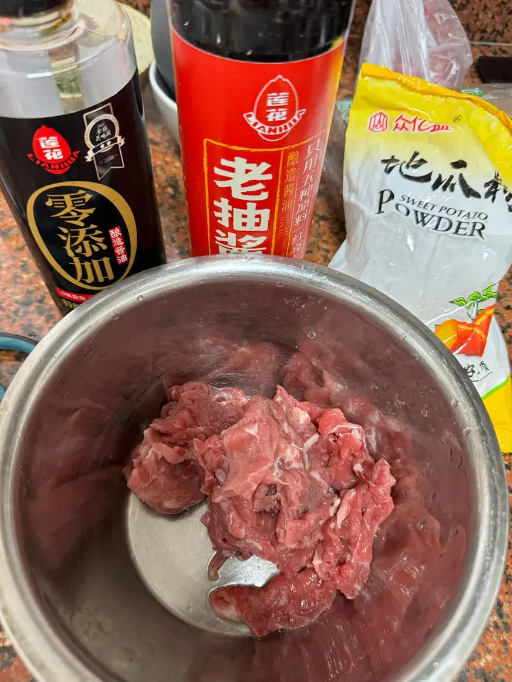吊龙爆炒虾仁 第 1 步