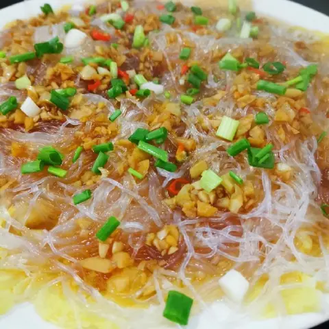 蒜蓉粉丝蒸娃娃菜金针菇