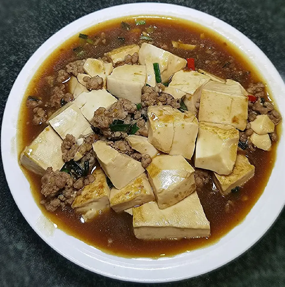 肉末豆腐成品图