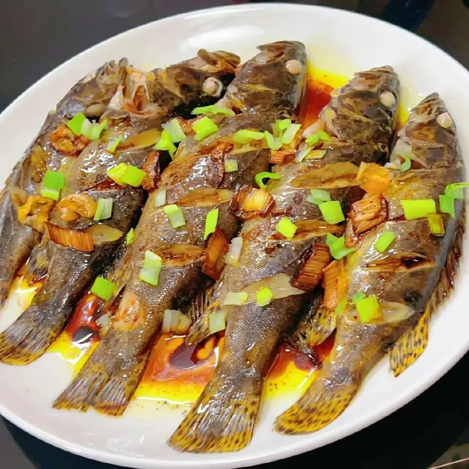 葱油清蒸虎斑鳜鱼成品图