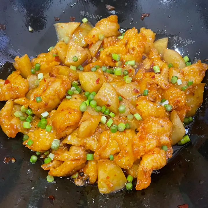 干锅土豆鱼片 第 10 步