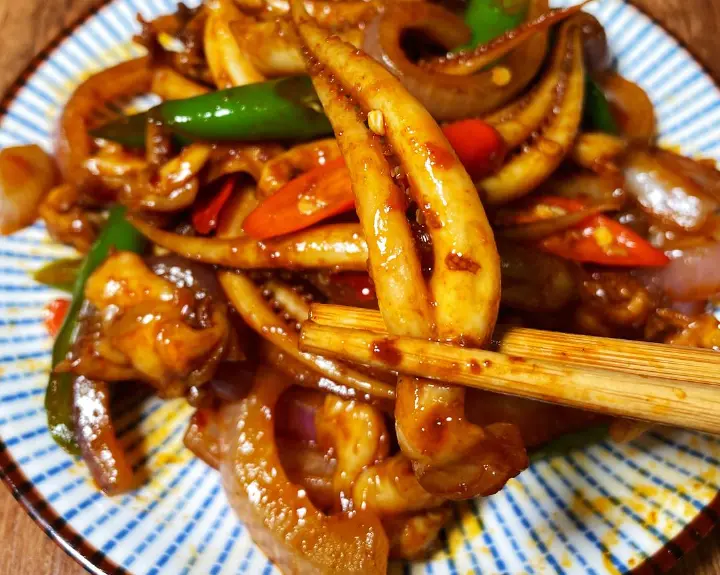 爆炒鱿鱼须 第 5 步