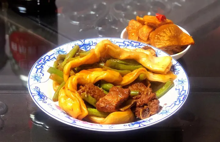 排骨扁豆焖卷子 第 13 步