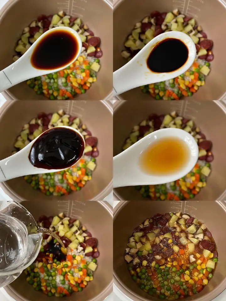 香肠土豆焖饭 第 2 步