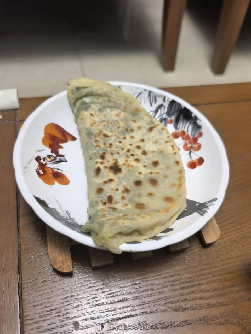快手韭菜盒子成品图
