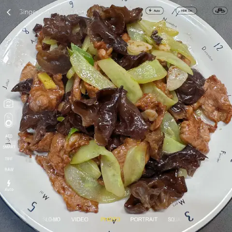 黄瓜木耳炒肉片