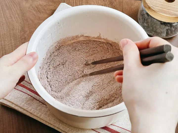 空气炸锅巧克力麦芬 第 1 步