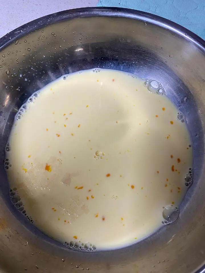 苹果鸡蛋牛奶饼 第 1 步