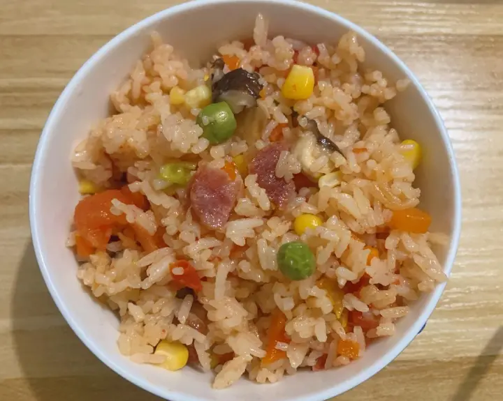 腊肠香菇焖饭 第 9 步