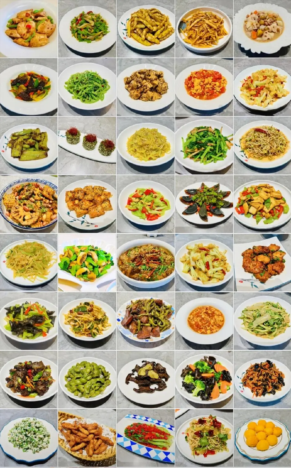 家常素食菜谱合集成品图