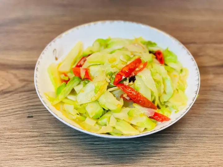 泡椒炒儿菜 第 5 步