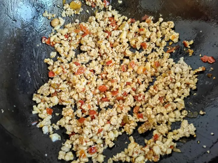 酱炒毛豆肉丁 第 6 步