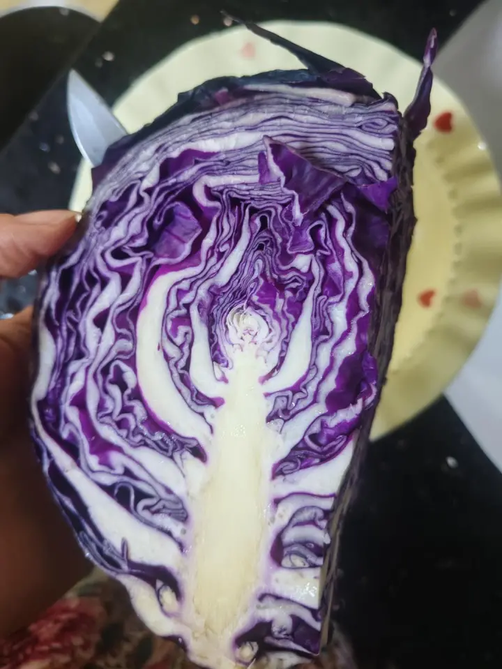 凉拌紫甘蓝 第 1 步