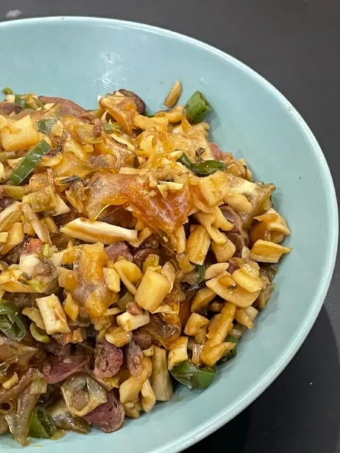 酸菜炒粉皮