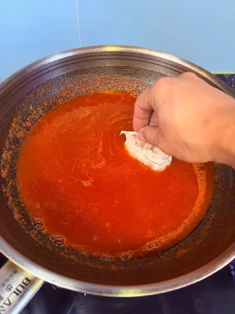 番茄浓汤汆虾片