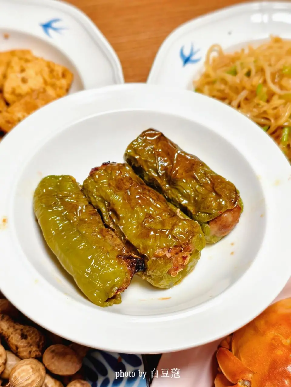 青椒酿肉成品图