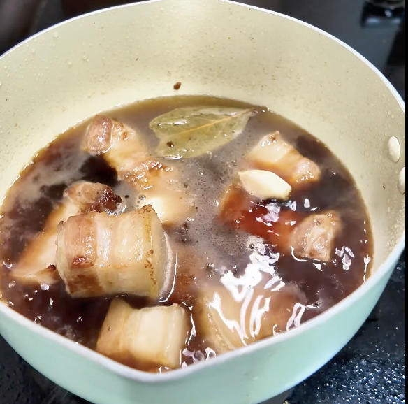 彩椒红烧肉 第 4 步