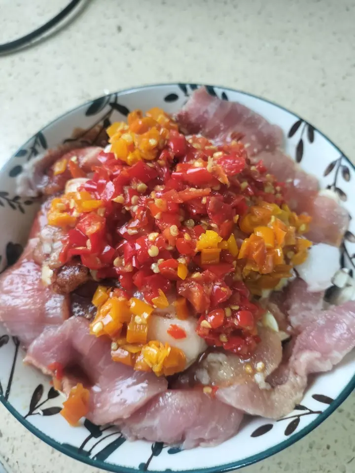 蘑菇蒸肉 第 4 步