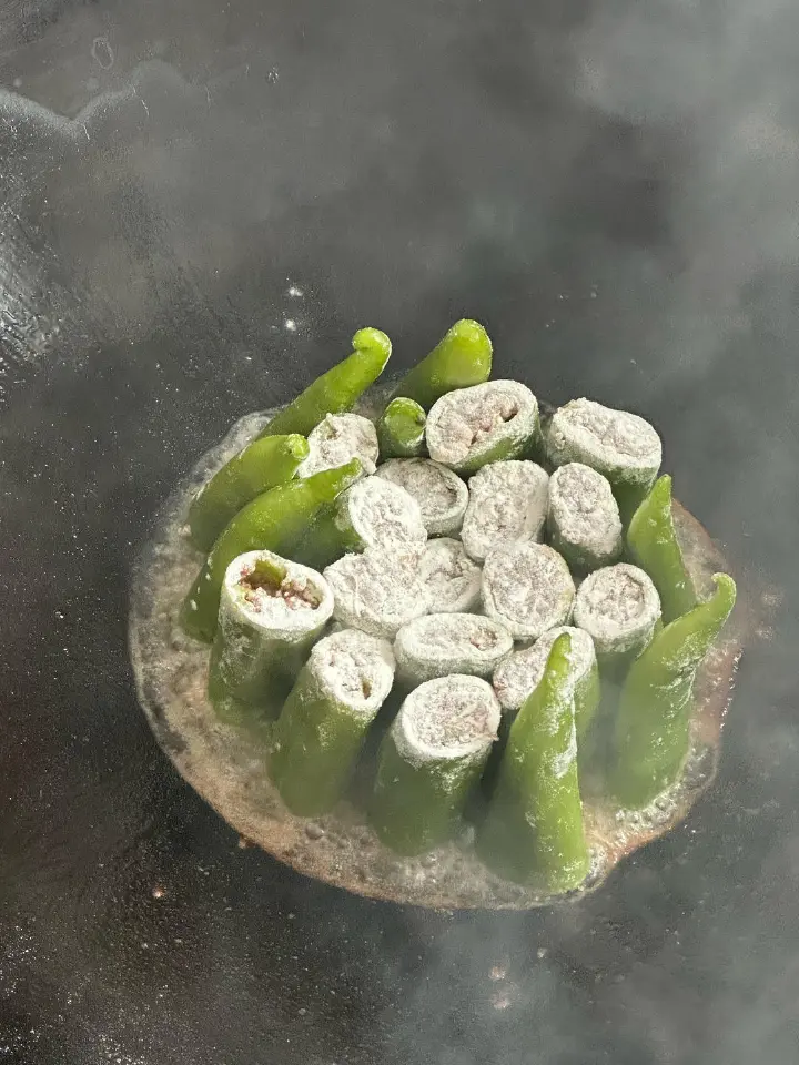 尖椒酿肉 第 10 步