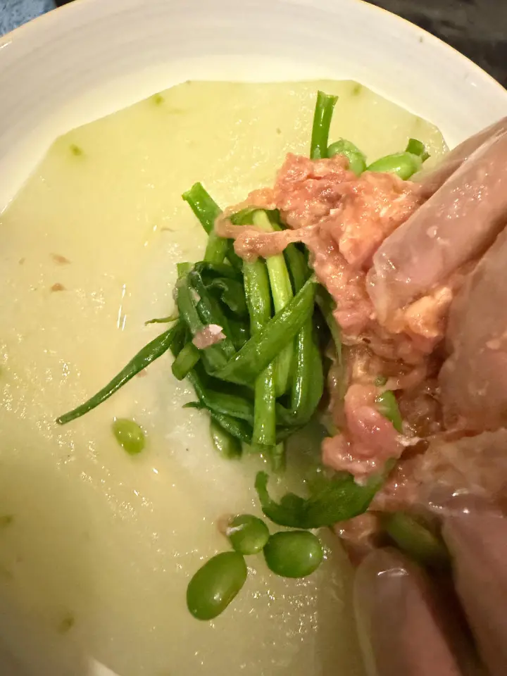 肉末咸蛋黄毛豆蒸冬瓜 第 5 步