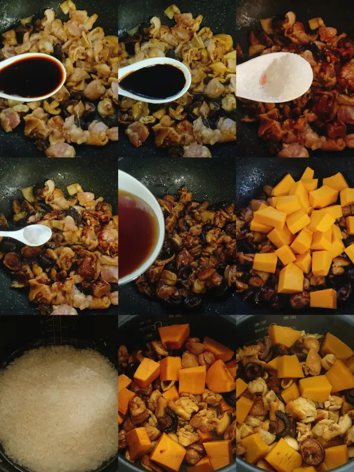 南瓜鸡腿焖饭 第 5 步