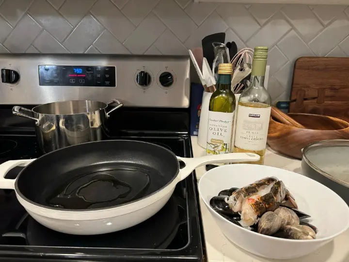 黄油海鲜烩饭 第 1 步
