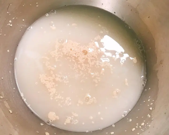 半手工戗面馒头 第 2 步