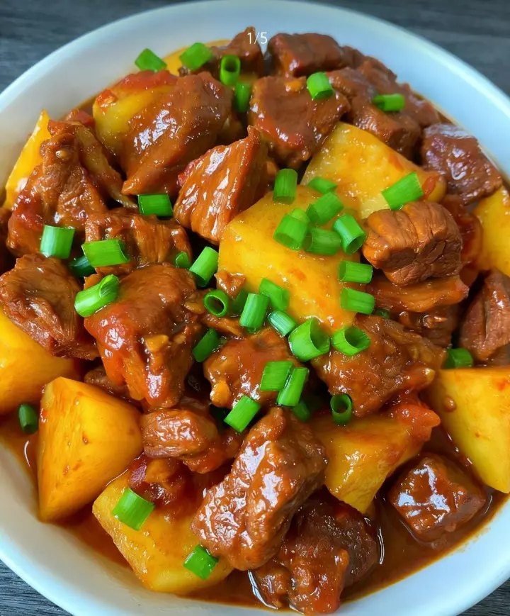 高压锅土豆烧牛肉 第 5 步