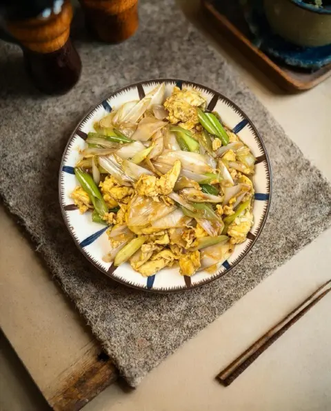 大葱炒鸡蛋