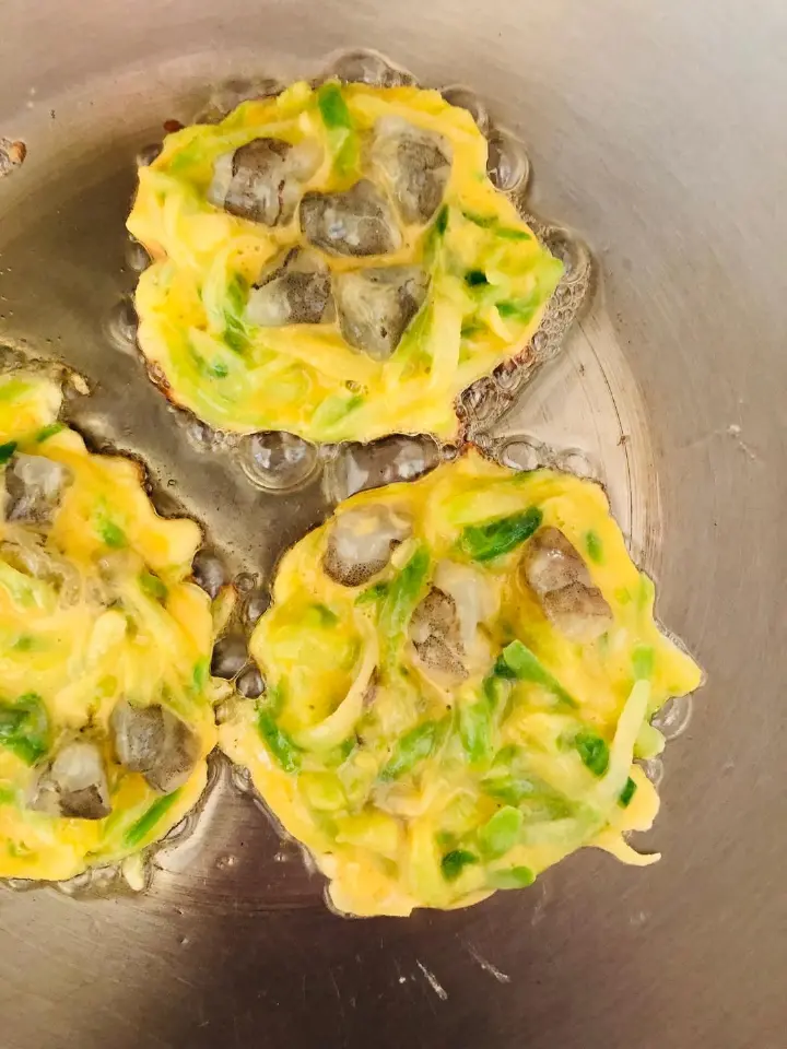 萝卜丝鲜虾煎饼 第 5 步