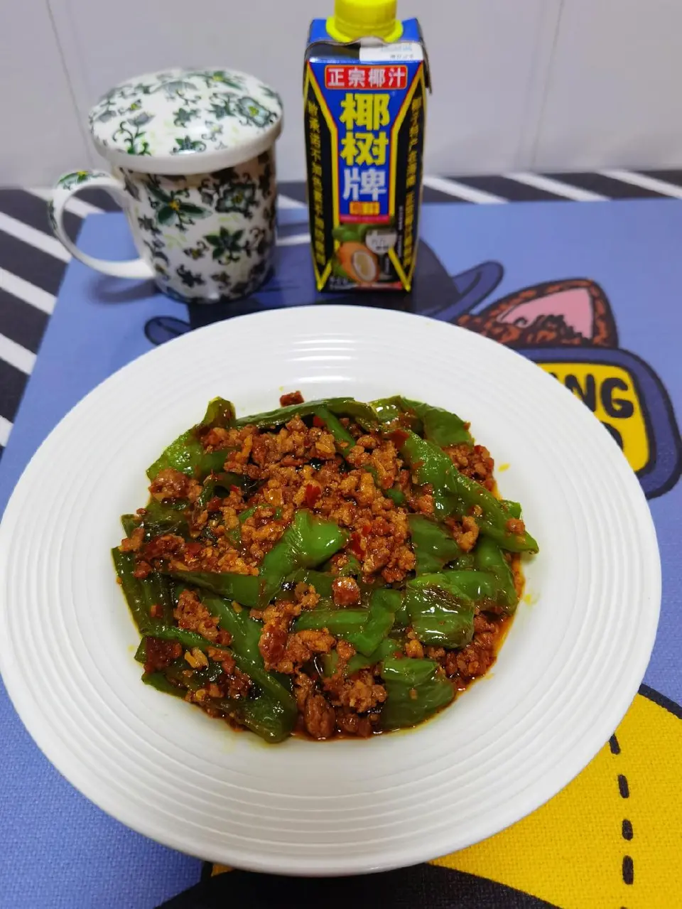 肉末青椒成品图