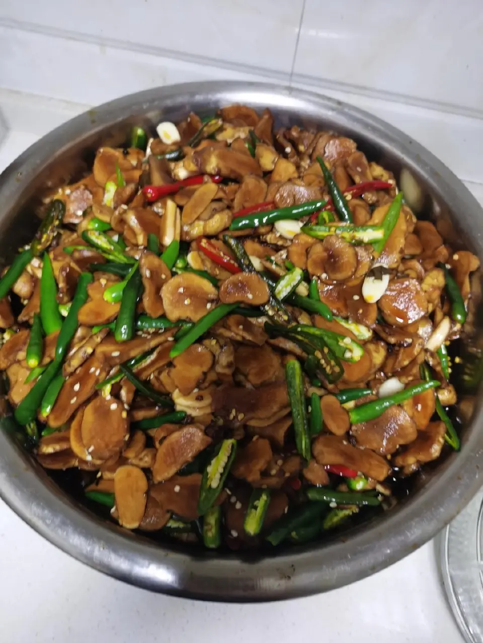 腌毛姜成品图