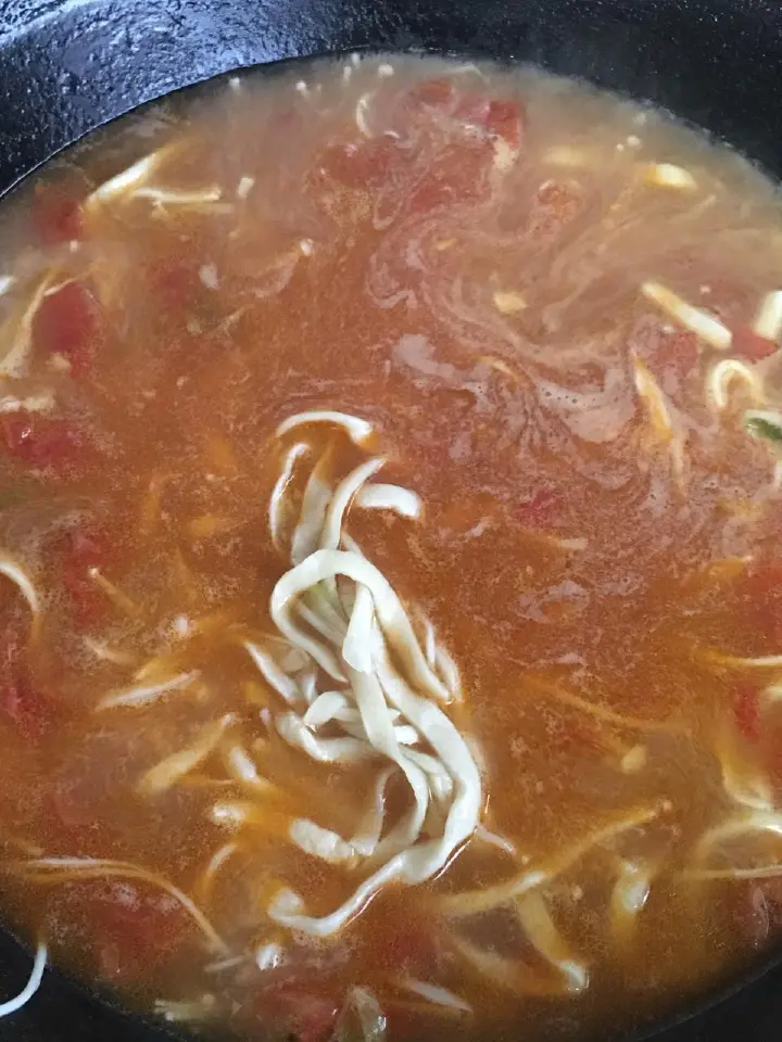西红柿鸡蛋汤面 第 15 步