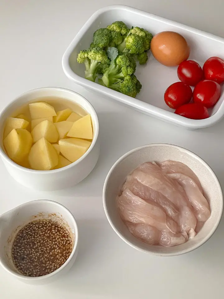 土豆鸡胸肉沙拉 第 1 步