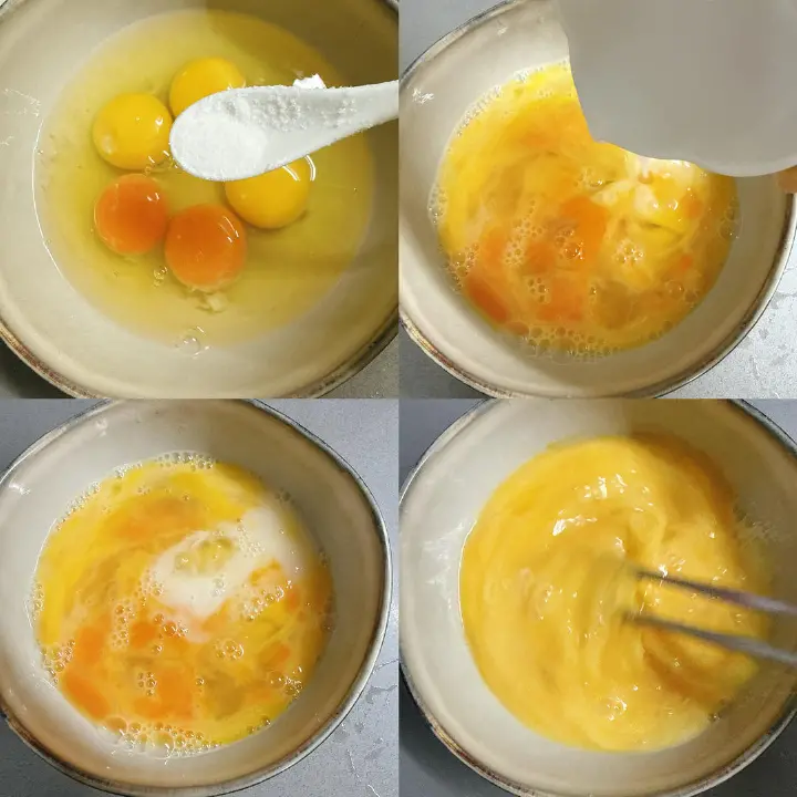 三丝火腿炒鸡蛋 第 2 步