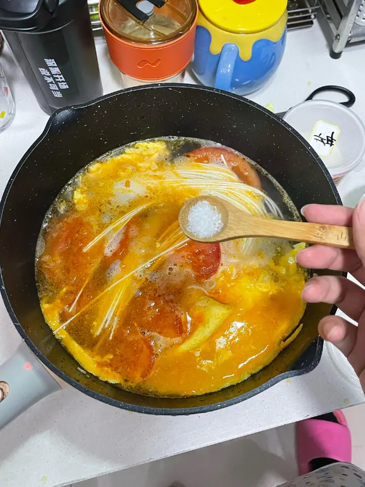 西红柿鸡蛋面 第 6 步
