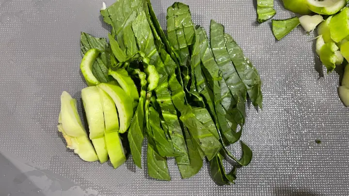 霜打青菜风肉菜饭 第 6 步