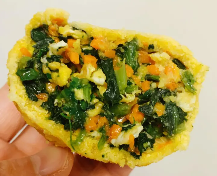 素菜玉米面菜团子 第 3 步