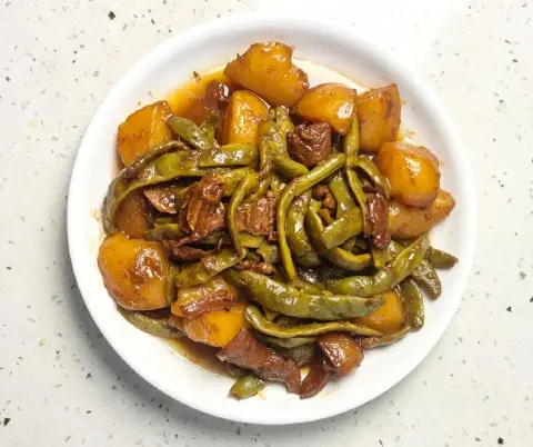 东北土豆炖豆角