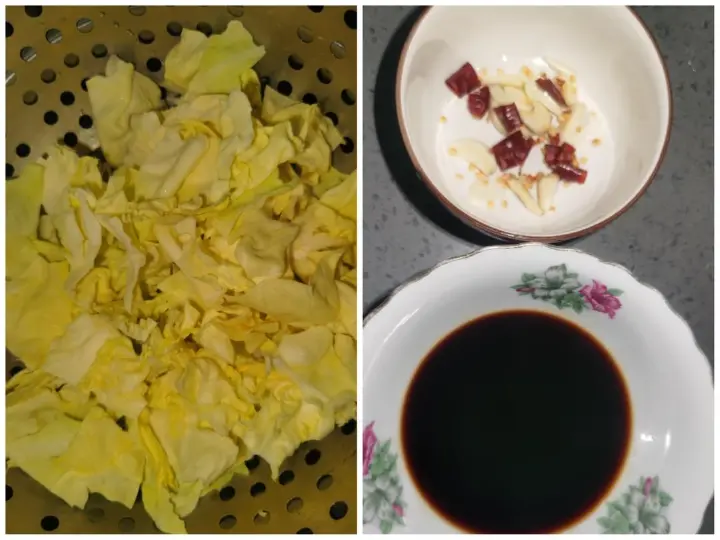 酱辣爆炒卷心菜 第 1 步