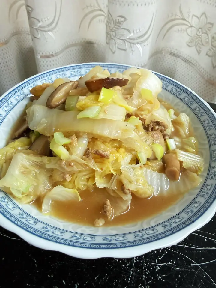 白菜五花肉卤 第 2 步