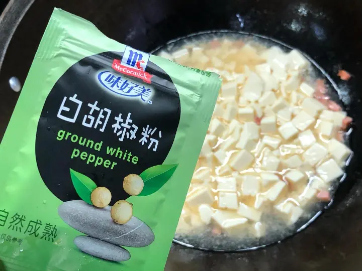 火腿虾皮豆腐羹 第 5 步