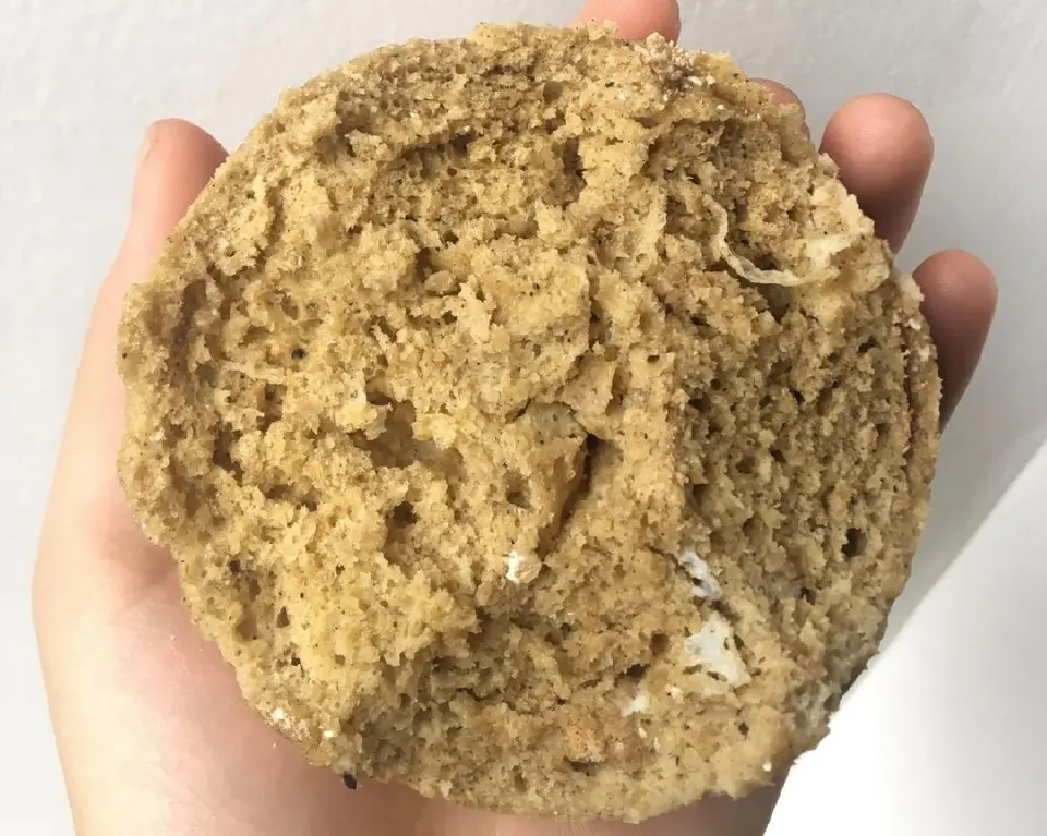 微波炉燕麦鸡蛋糕成品图