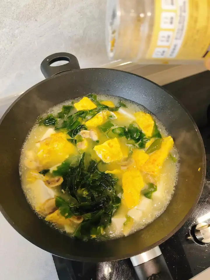 裙带菜豆腐蛋花汤 第 17 步