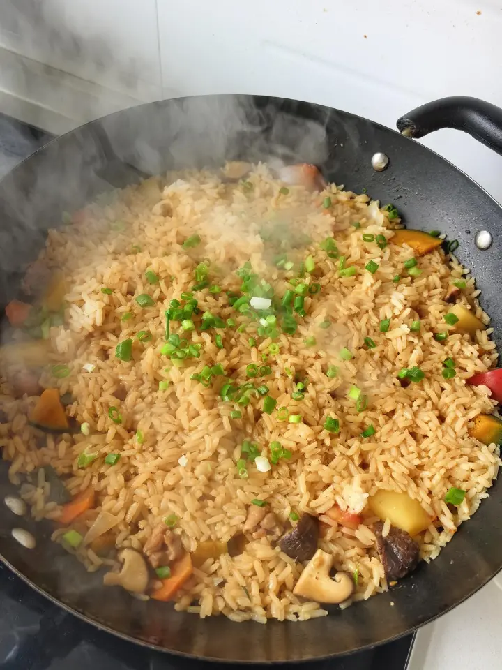 家常鸡肉蔬菜烩饭 第 9 步