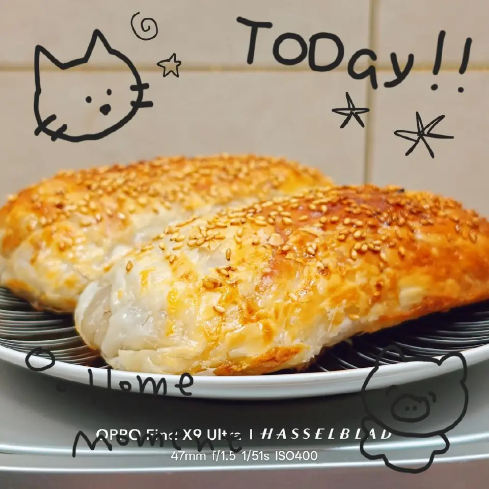 土豆牛肉芝士手抓饼卷成品图